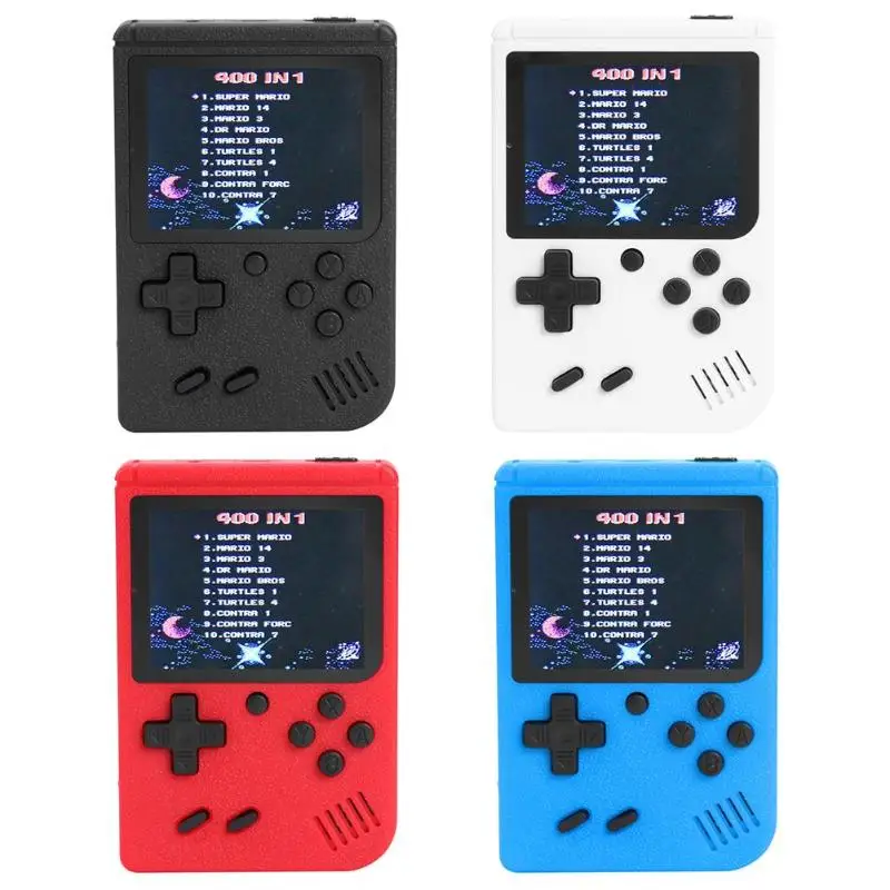 Handheld Video Games Console Built-in 400 Retro Classic Games 8 Bit Gaming Player Gamepads Gift for Child Nostalgic Player