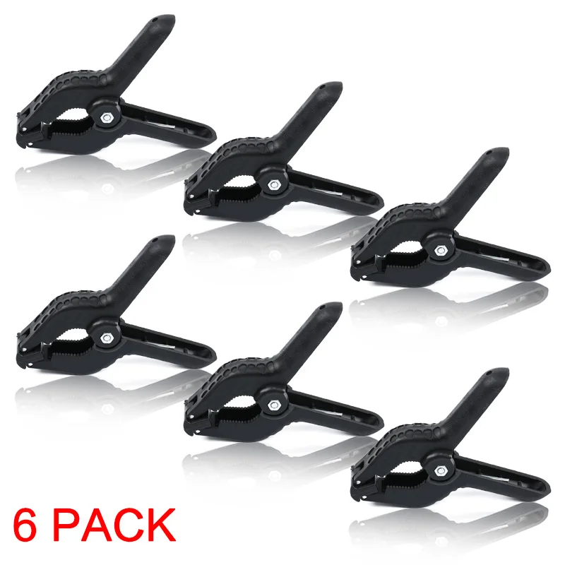  Photography Adjustable Spring Fish Clamps 6CM Photo Booth Background Stand Clip Fixed Backdrop Musl