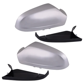 

1Pair 28.7 x 13.7 cm Side Wing Rearview Mirror Cover & Lower ABS Fit For Vauxhall Opel Astra H MK5 2004 2005 2006 2007 2008 2009