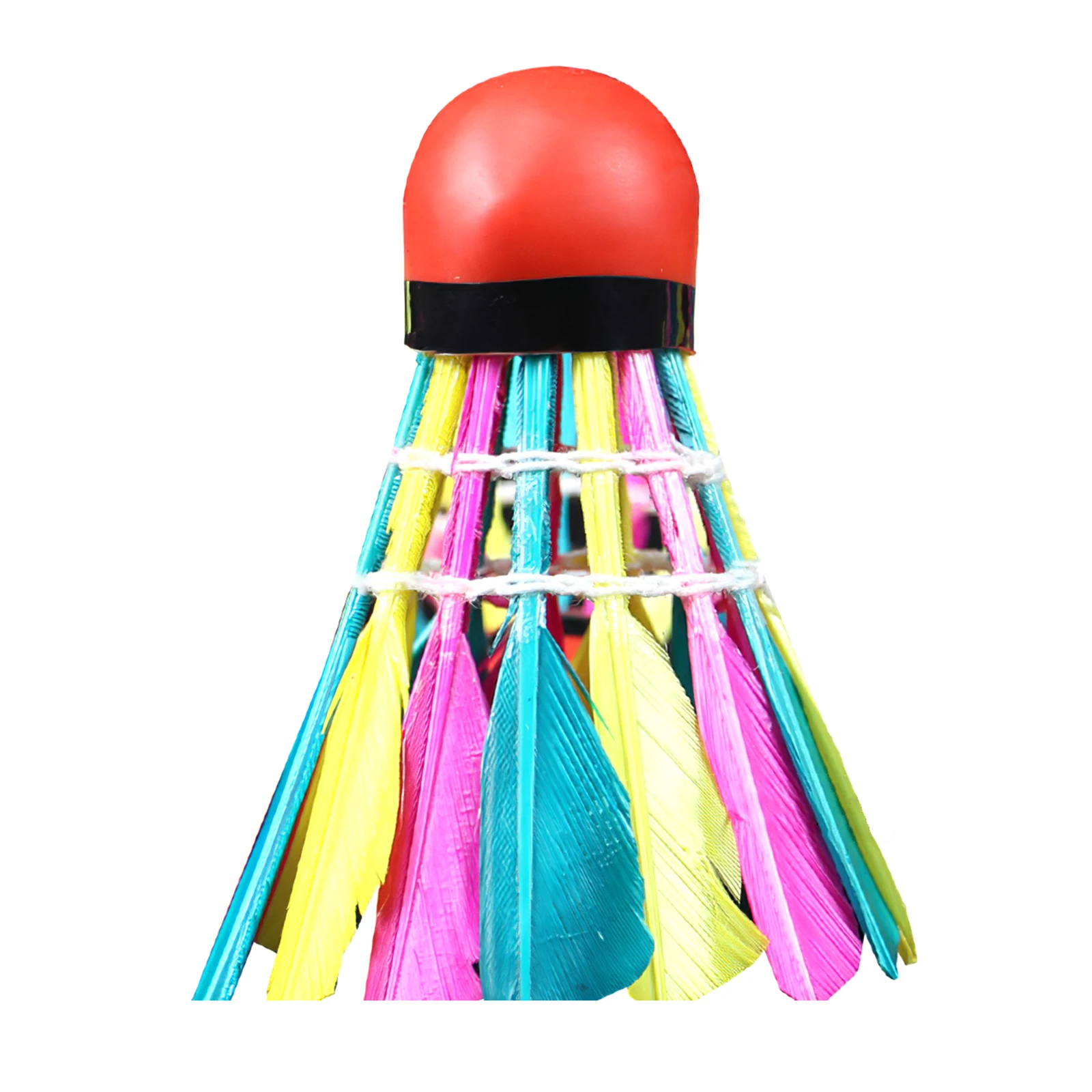 Haofy 11Pcs/Lot Durable Colorful Badminton Balls Shuttlecocks Sports Training Accessory Badminton Shuttlecocks Birdies Feathers Birdies Shuttlecock Indoor Outdoor Training 