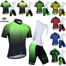 Best Offers Siilenyond Cycling Jersey Set Men Flour Green Ropa Ciclismo Anti-UV MTB Bicycle Clothing Suit Mountain Bike Clothes Set Maillot Best Offers Siilenyond Cycling Jersey Set Men Flour Green Ropa Ciclismo Anti-UV MTB Bicycle Clothing Suit Mountain Bike Clothes Set Maillot