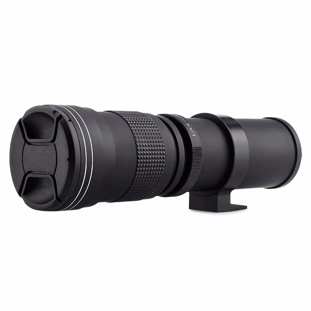 

420-800mm F/8.3-16 Manual Super Telephoto Zoom Lens + 2X Teleconverter Lens for E Mount M4/3 Camera