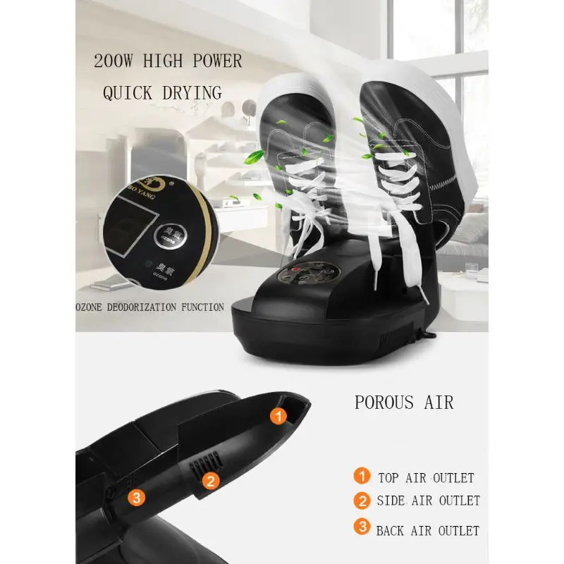Boot Shoes Gloves Hats Dryer with Heat Blower Adjustable Rack Folding Warmer A6HB