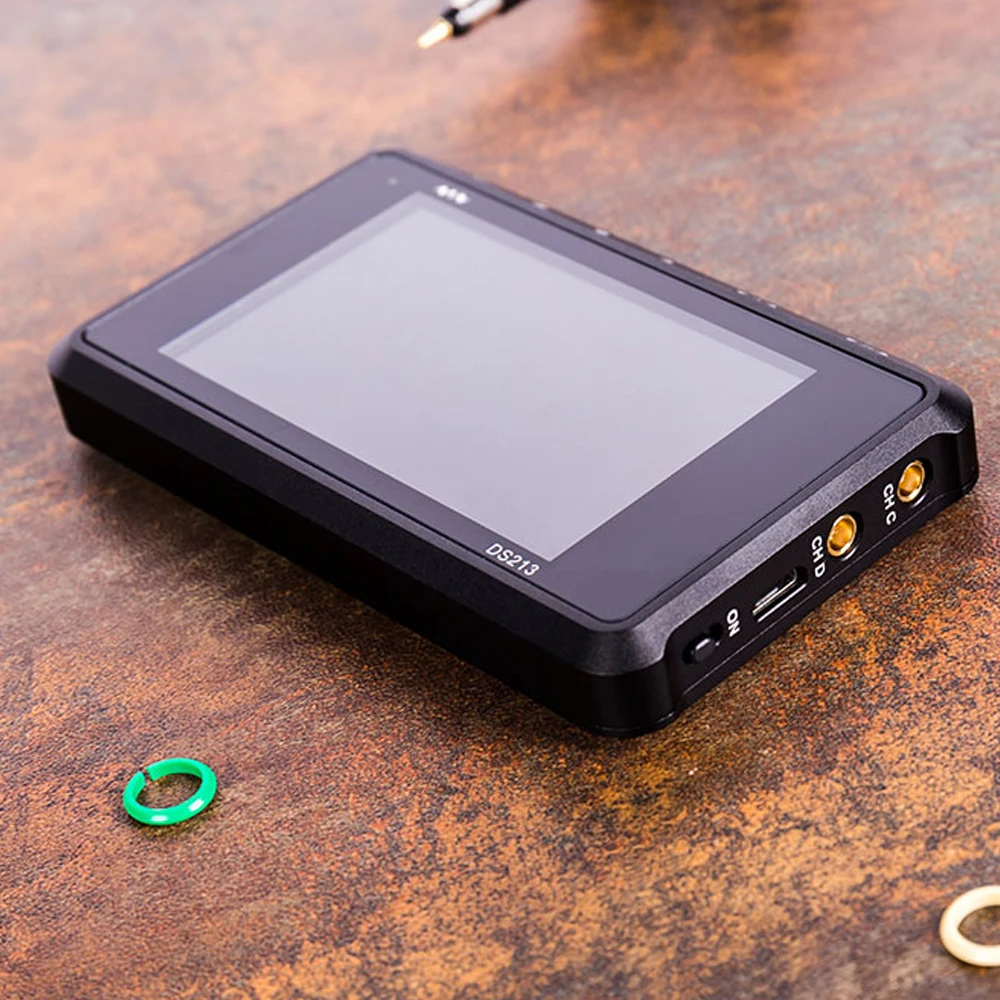 Мини DS213 цифровой Сверхлегкий Осциллограф USB Перезаряжаемый Ручной осциллограф комплект 15 МГц аналоговый, диапазон пропускания