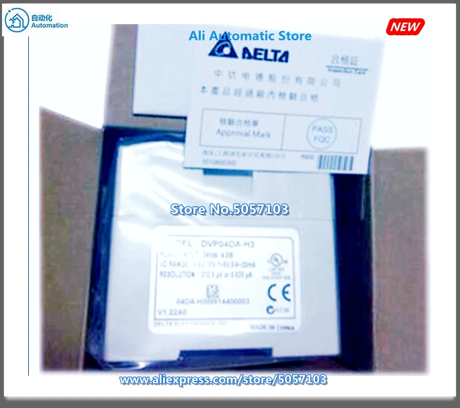 DVP04DA-H3 4-канальный аналоговое напряжение-10V~+ 10V тока 0~+ 20mA выход 16bit