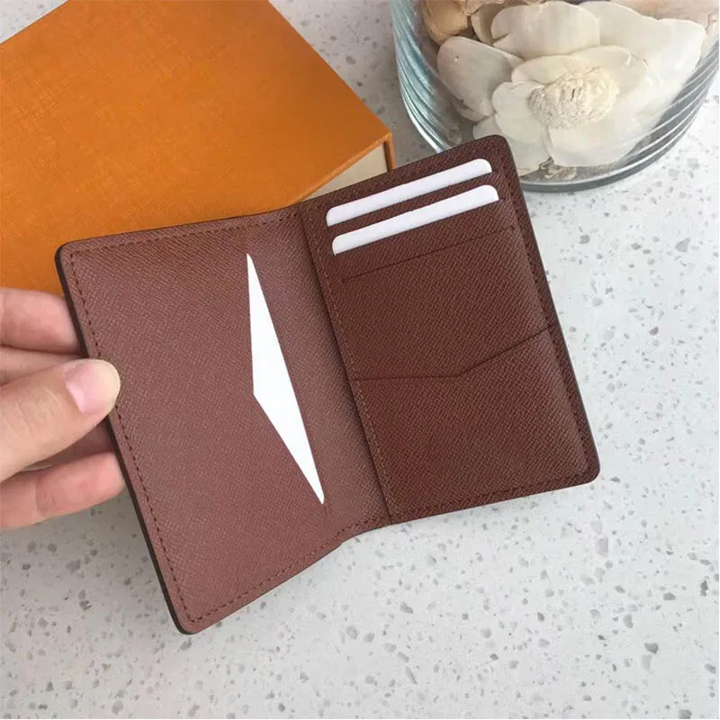 

Luxury Designer Credit Cards Wallet For Men Women Louis Style Checks Pattern Mini Cards Holder Purse Business Decent Wallet
