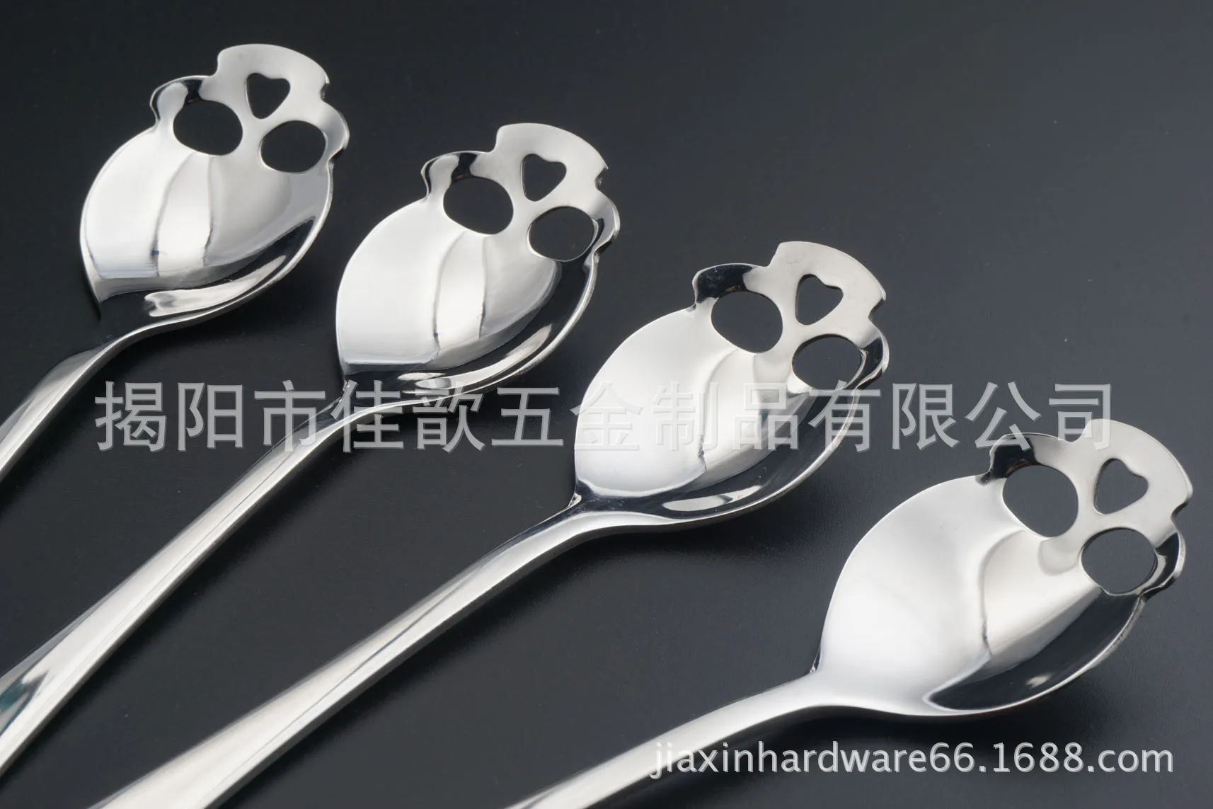 [Patented Genuine Product] Stainless Steel Coffee Spoon 304 Skull Spoon Creative Tableware Stainless Steel Spoon