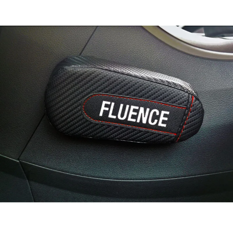 Для Renault Fluence, 1 шт., углеродное волокно, кожа, авто подушка для ног, наколенник, Автомобильный Дверной рычаг, накладка на руку, автомобильные аксессуары, защита для автомобиля