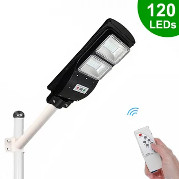 

LED Solar Street Light Outdoors 60W Remote Controller Movement Sensor Light Solar Lamps for Home Garden Path Patio Pathway