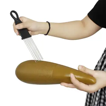 

ABS Plastic Guiro with Scraper Percussion Accompaniment Instrument Parts & Accessories