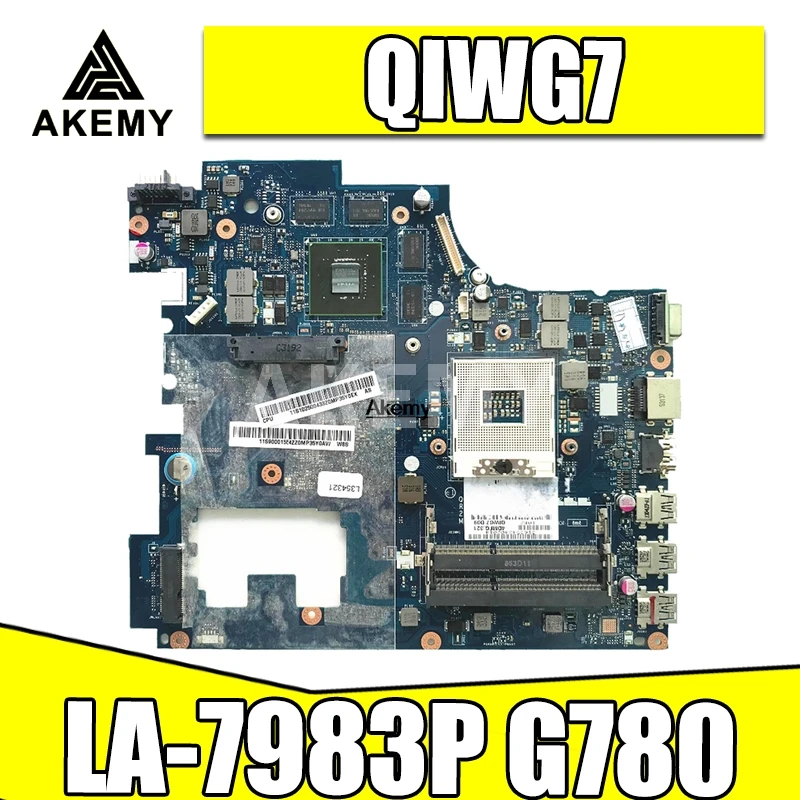 LA 7983P для For Lenovo Ideapad G780 QIWG7 HM76 PGA989 DDR3 8 видеочипов Материнская плата Тест 100%
