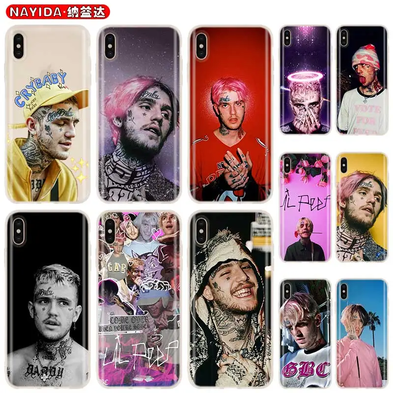 Мягкий силиконовый чехол для iPhone 13 12 11 Pro X XR XS Max Mini 8 7 6s 6 Plus SE 2020 Lil Peep Bo | Мобильные