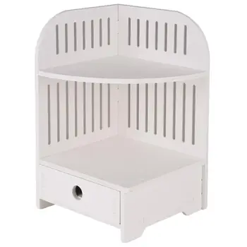 

1pc Plastic Storage Shelf Bathroom Storage Rack Kitchen Tableware Holder