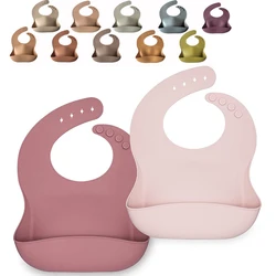 Stereo Baby Silicone Bib Spot Silicone Rice Bib Children Bib Waterproof Saliva Bib Baby Saliva Towel Left Bibs Dummy for Kids