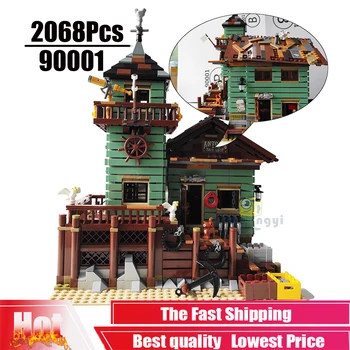 

2068Pcs The Old Fishing Store 21310 City Creator DIY Street View Model Building Blocks For Children Toys SY1147 90001