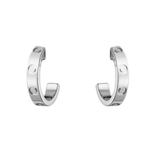 Классические серьги с надписью Love для женщин, серьги-гвоздики из нержавеющей стали Carter Jewelry Pendientes серьги с фианитом Umode d'oreille