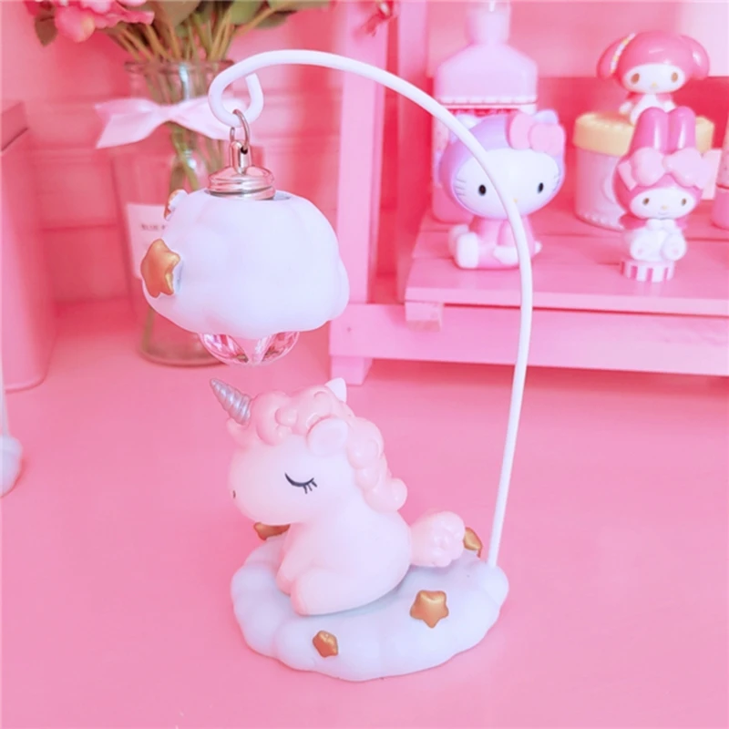  Cute Cartoon LED Night Light Home Decor Light Resin Unicorn Light Bedside Table Lamp For Baby Child - 32958767578