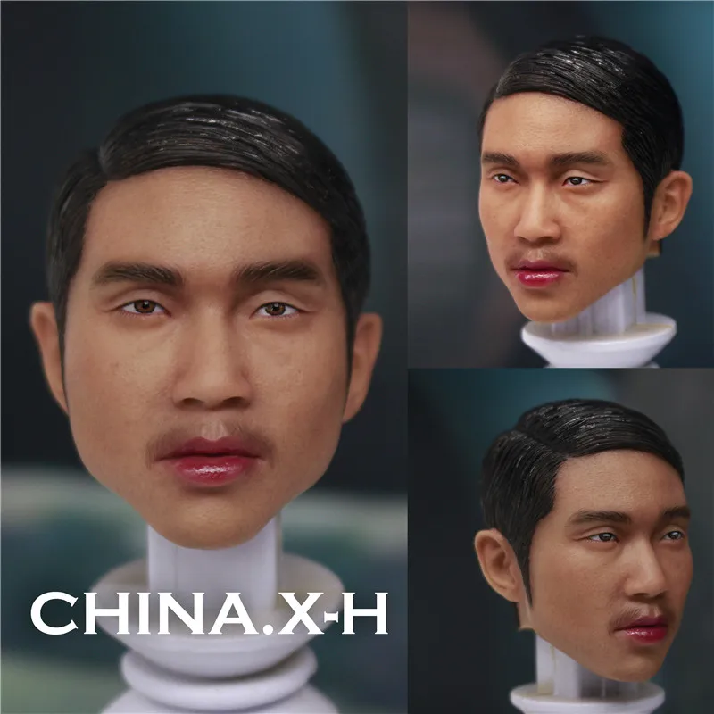 

1/6 Scale Male PVC Doll Head Carved Sculpt Head Model for 12'' Man Figure Body Toy action figure Model Accessories