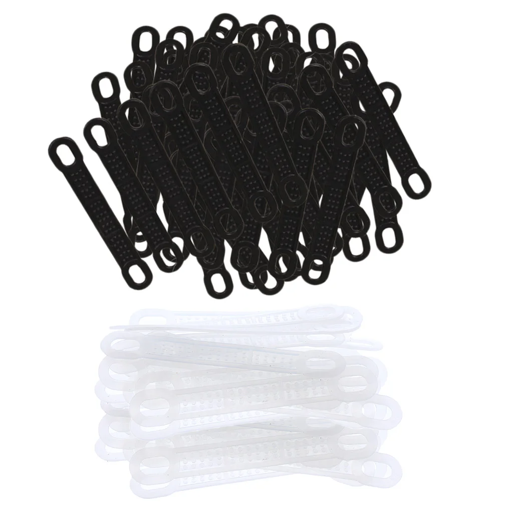 50 Stretchy Anti-Slip Silicone Clothes Hanger Grips Strips Pads