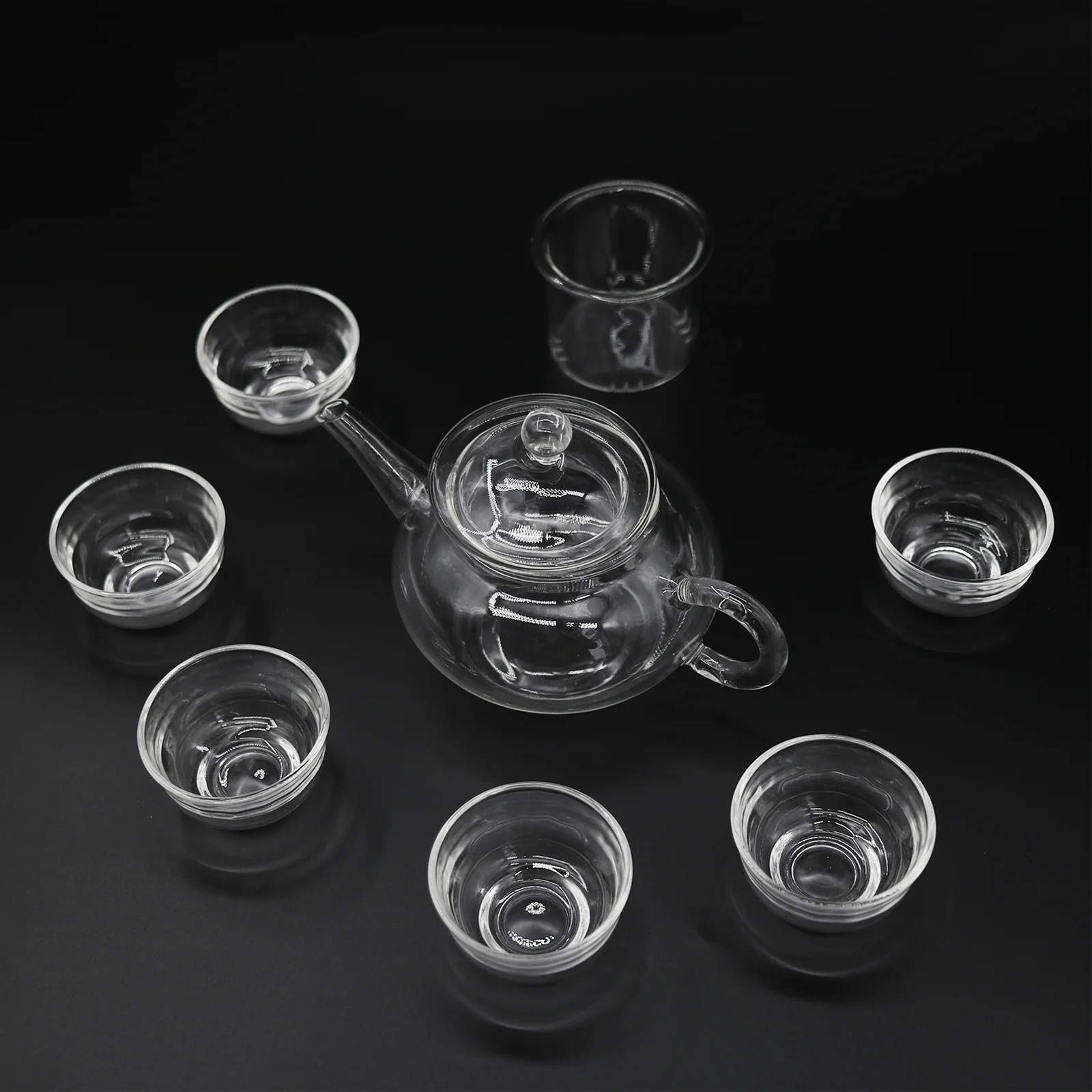 Стеклянный чайный сервиз чайная посуда стеклянная чашка чайное полотенце