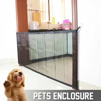 

Magic Dog Gate Ingenious Mesh Dog Fence For Indoor and Outdoor Safe Pet Dog gate Safety Enclosure Pet supplies Dropshipping