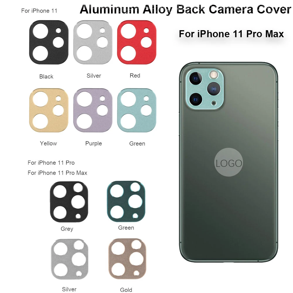 Metal Frame Tempered Glass Lens Screen Protector For Iphone 11 Pro Max Aluminum Alloy Sheet 3d Back Full Cover Anti Fingerprin Mobile Phone Lens Aliexpress