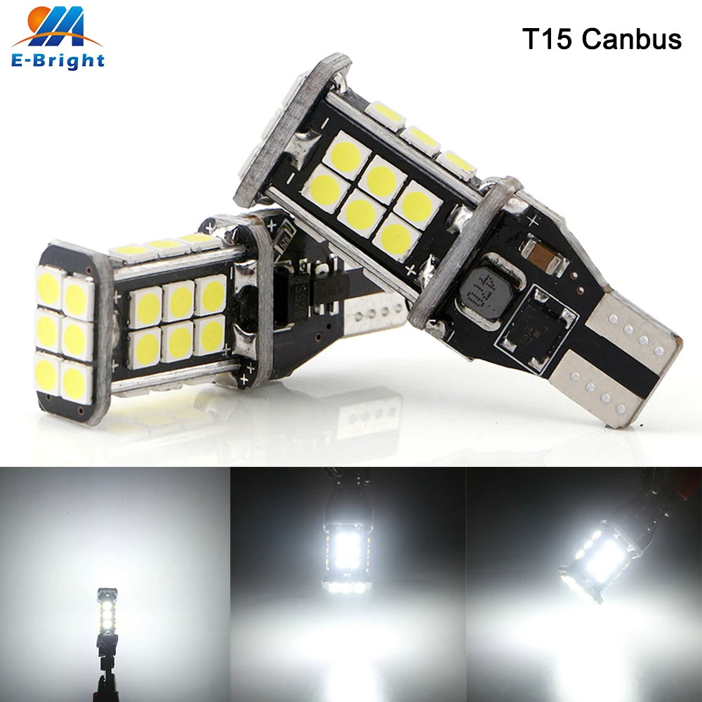 

4/20pcs Canbus Error Free T15 Super Bright 6500K White High Power 3030 24SMD LED Lights Bulbs 800LM Car Door Lights