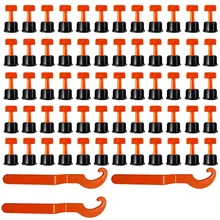 Fashion153 pièces système de nivellement des carreaux, boîte à outils cales de niveau, espaceurs d'alignement pour niveleur localisateur espaceurs pince sol en céramique plat