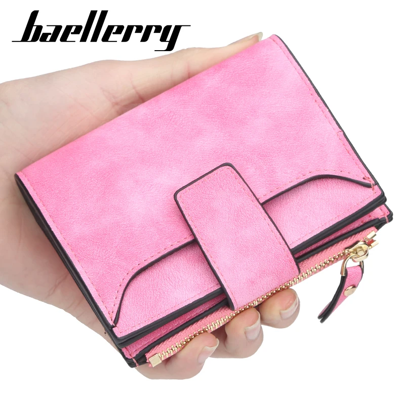 

Baellerry Wallet Women PU Leather Short Purse Card Holder Women Wallets Money Bag Zipper Coin Pocket Ladies Wallet