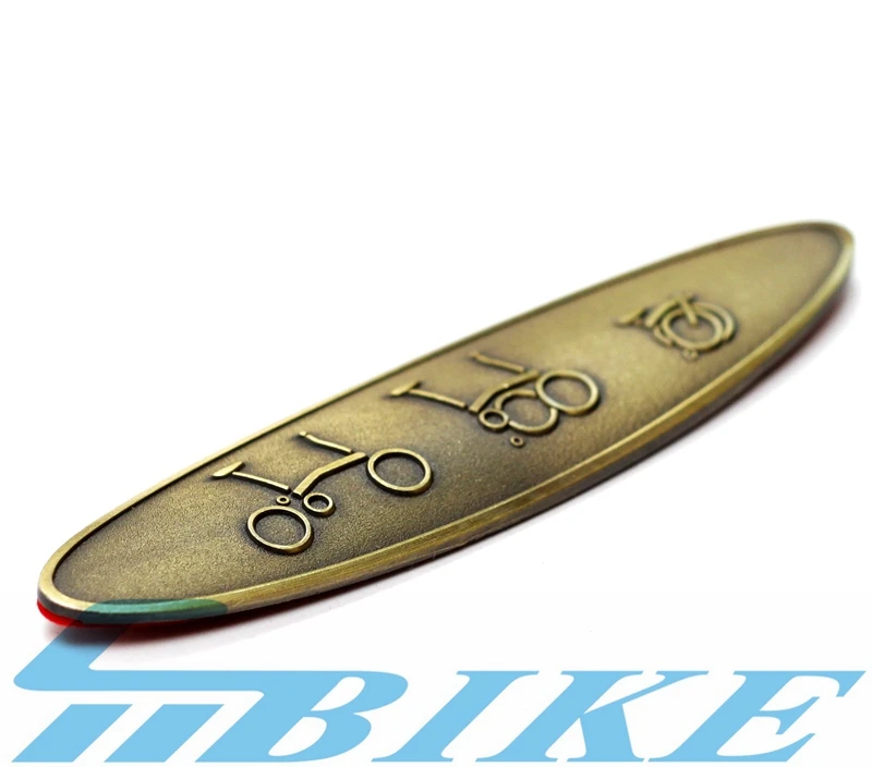 

Bicycle metal nameplate aluminum alloy for brompton