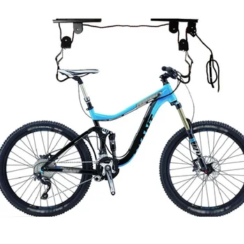 

BESTEVER Black Bicycle Universal Ceiling Lift 40kg Load With Hook Bicycle Lift Bike Kayak Ladder Cargo Bicycle Accessories