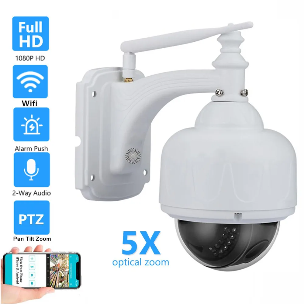 

HD 5MP 1080P Wireless WiFi Camera PTZ Home Security Camera IP CCTV Surveillance Two Way Audio IR Night Vision Motion Detect P2P
