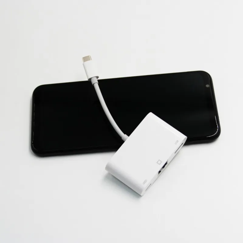 OTG Тип C до USB RJ45 Тип C концентратор 10/100 Мбит/с адаптер высокое Скорость быстрой зарядки передачи и синхронизации данных USB разветвитель