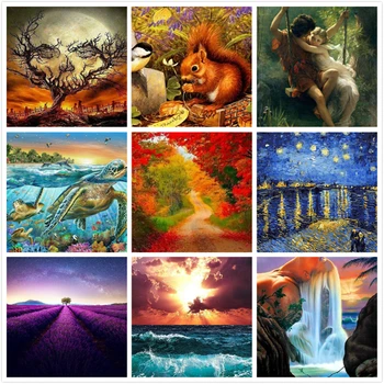 

Sunflower Colorful Cow Diy Painting By Numbers Abstract Oil Painting On Canvas Animal Cuadros Decoracion Acrylic Wall Art Home