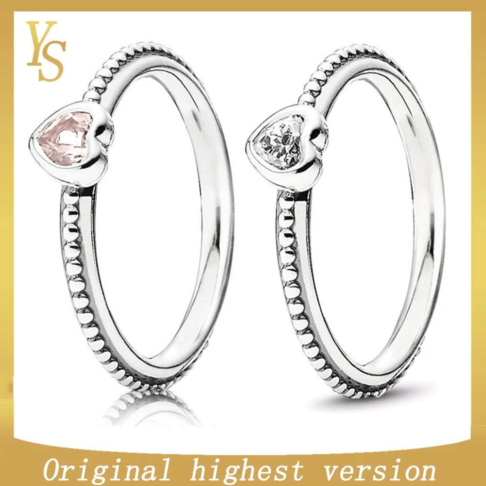YS100 % S925Rings высокого качества высокая версия 1:1 оригинальный &quotсветильник розовый