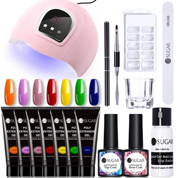 

UR SUGAR Nail Builder Nail Gel Set Nail Extending Crystal Jelly Poly Nail Set Gel Kit Nail Art Manicures Tips Decoration Tools