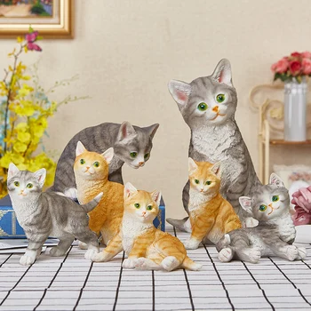 

Living Room Decoration Simulation Cat Wine Cabinet Adorable Cat Crafts Home Creative Kitten
