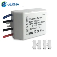 GERMA – interrupteur sans fil universel, récepteur de télécommande sans fil, AC 85-433.92 V CH, 265 MHz maxload 7A, haute qualité, 433mhz