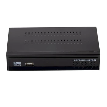 

Ground Wave HDTV Box DVB-T2 TV Receiver Digital Satellite Receiver Supports H265 AC3 Dobly R20 (EU Plug)