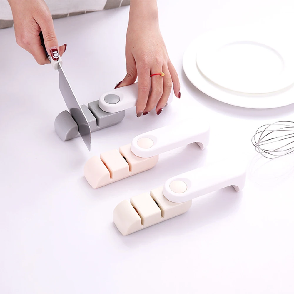 Складная кухонная точилка для ножей 2 ступеней Алмазный и керамический нож система заточки ножницы бытовые точилки Кухонные гаджеты