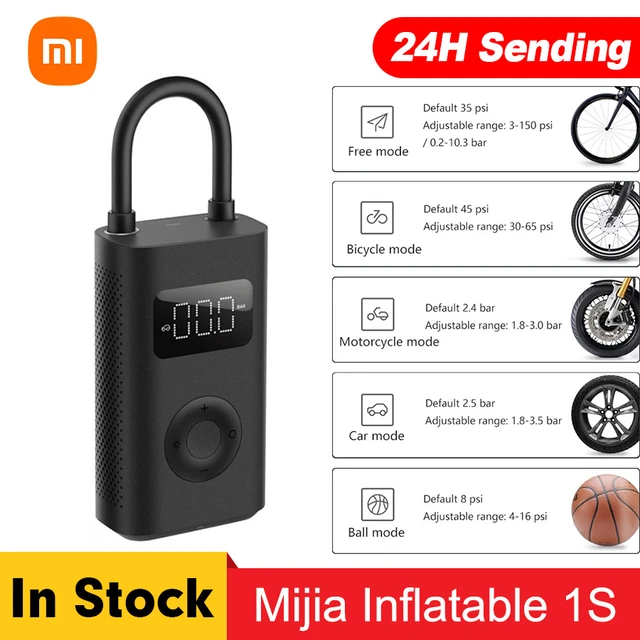 Neue xiaomi mijia luftpumpe 1s/pumpe 2 mi aufblasbare schatz tragbare  elektrische pumpe luft kompressor für motorrad autoreifen - AliExpress