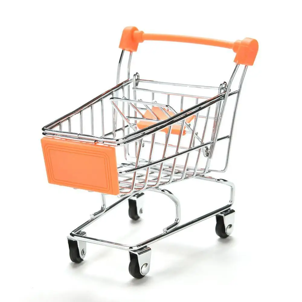 Длина, ширина, высота 12*8*11,5 см, попугай, птица, мини-супермаркет, корзина для покупок, игрушка в форме интеллекта, развивающая игрушка - Цвет: orange