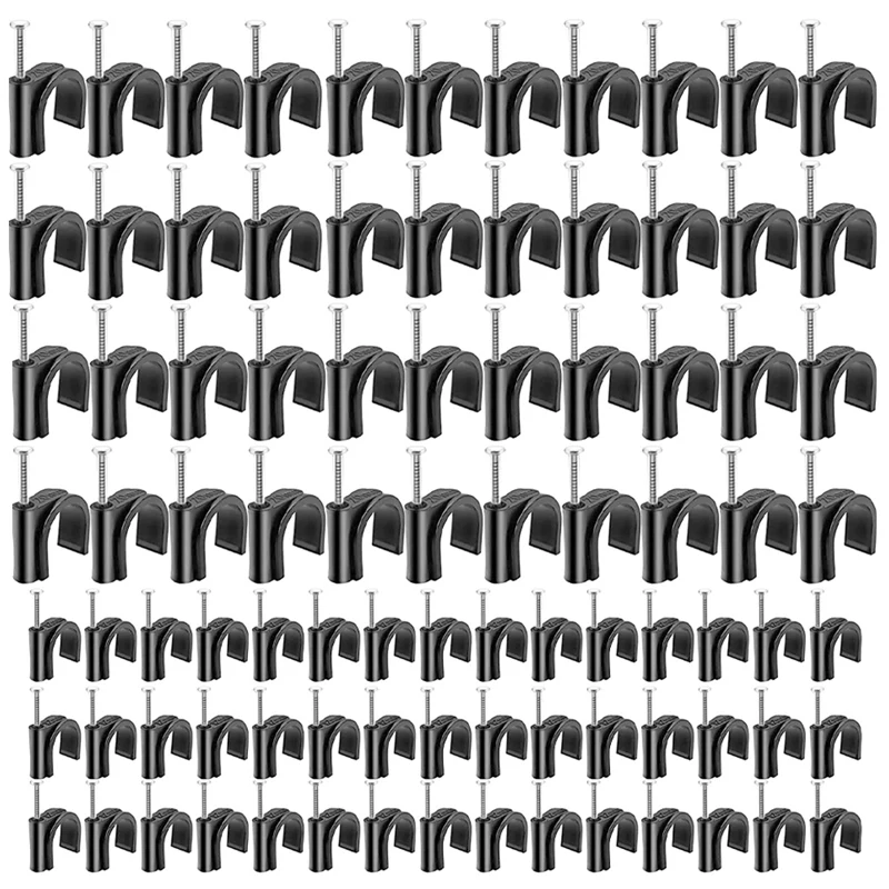 Half Clamp J-Hook with Nail-1/2 Inch 3/4 Black Nail for PEX Tubing Pipe Support 100Pack | Мебель