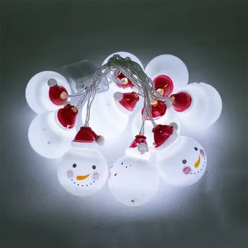 

Christmas 10 LED String Light Snowman Santa Claus Fairy Light Party Home Decor Decorative Fairy Light