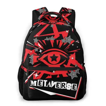 

Meta Universe New Pattern knapsack Persona 5 Teens Books Backpack