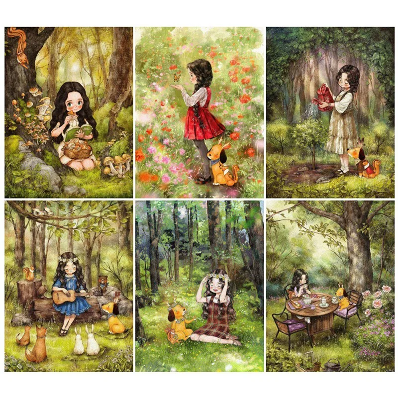 DIY Diamond Embroidery Full Display 5D Painting Girl Picture Of Rhinestones Mosaic Handicraft Art | Дом и сад