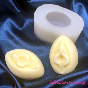 

3D Female Genital Shaped Silicone Fondant Mold Mature Content Cake Soap Mold Gypsum Candle Mould