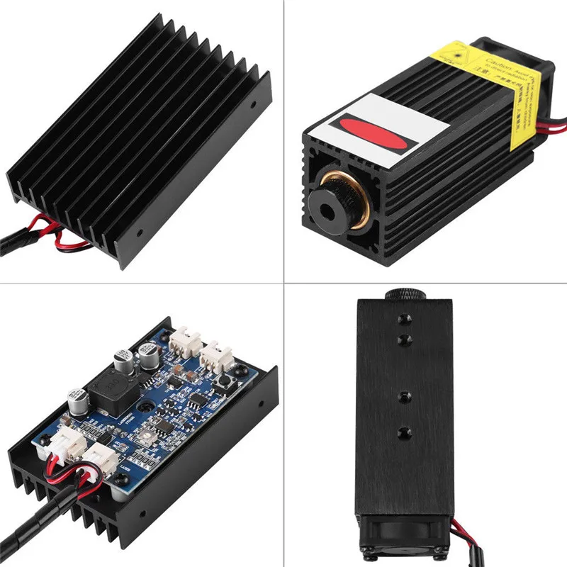 15W Laser Head laser module 450nm Blu-ray Laser Engraving Module laser cut Tool Woodworking Machinery Parts with TTL