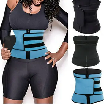 

Women Men Body Shaper Slimming Wrap Belt Waist Cincher Corset Trainer Plus Size Velcro tape Shapers Underwear