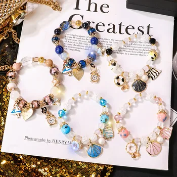 

30 Pcs/lot simple style bead bracelet jewelry wholesale 1102-53